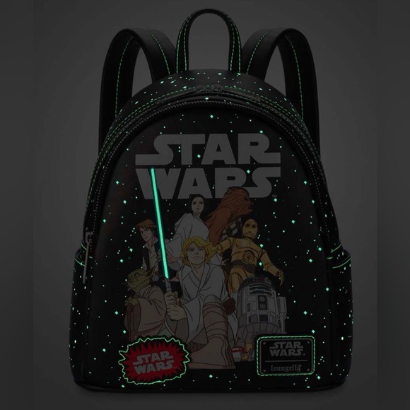 Loungefly Disney Parks Star Wars Celebrate the Saga Glow-in-Dark Mini Backpack - Picture 2 of 8